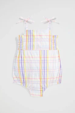 Baby Girl Seed Heritage Playsuits & Overalls-Check Romper