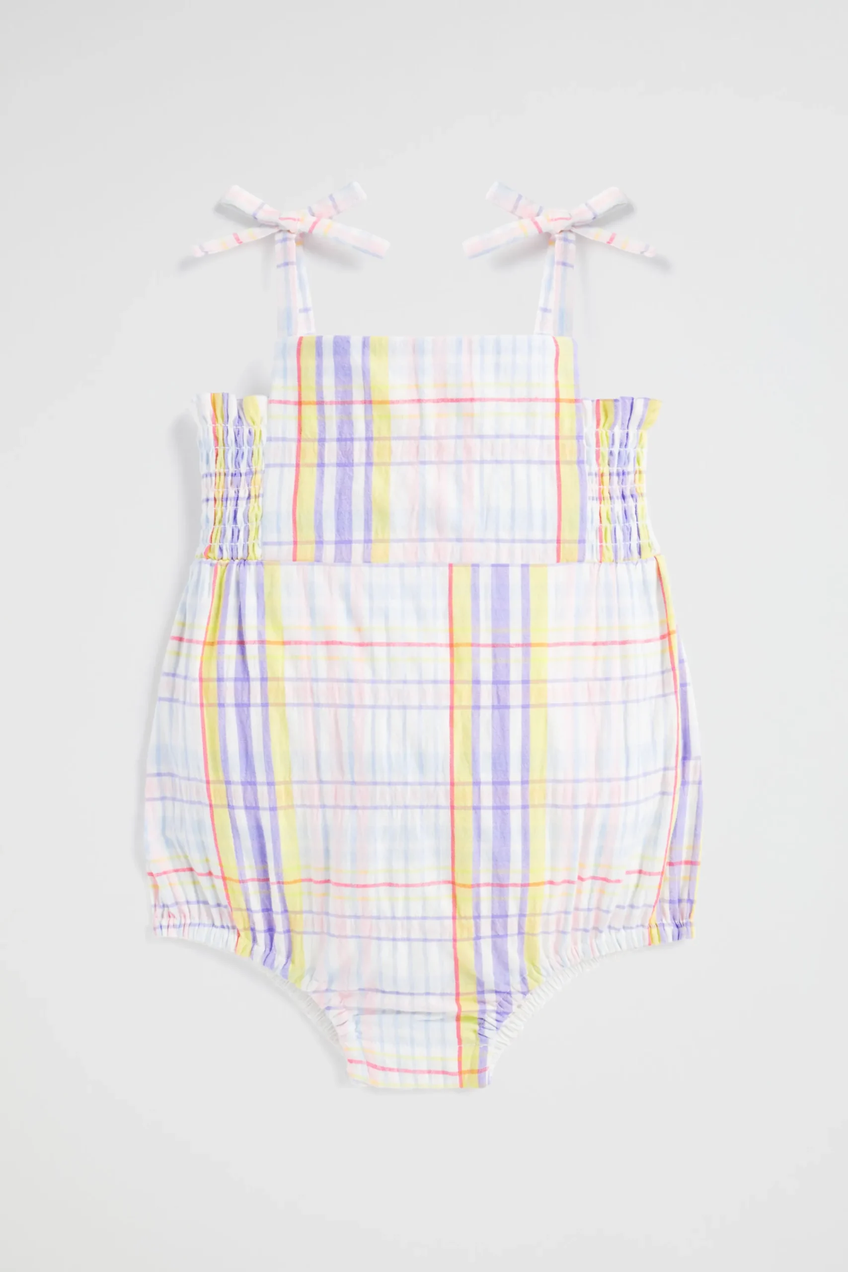 Baby Girl Seed Heritage Playsuits & Overalls-Check Romper