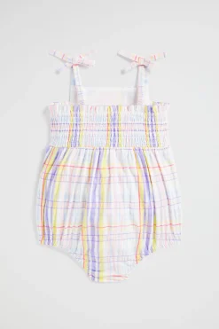 Baby Girl Seed Heritage Playsuits & Overalls-Check Romper