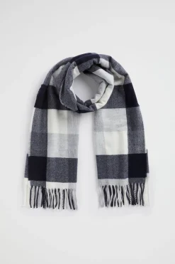 Woman Seed Heritage Scarves & Kaftans-Check Tassel Scarf