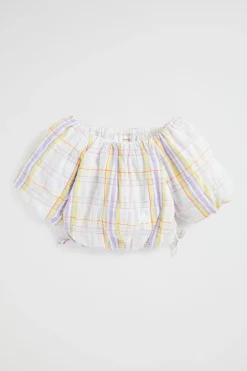 Girl Seed Heritage T-Shirts & Tops-Check Top