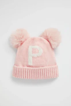 Baby Girl Seed Heritage Beanies-Chenille Initial Beanie