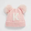 Baby Girl Seed Heritage Beanies-Chenille Initial Beanie
