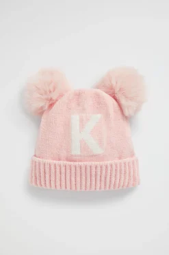Baby Girl Seed Heritage Beanies-Chenille Initial Beanie
