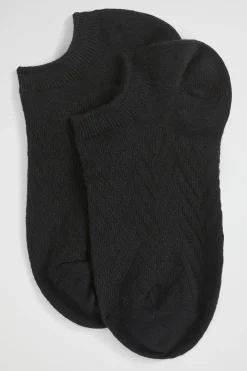 Woman Seed Heritage Socks & Tights-Chevron Knit Sneaker Sock