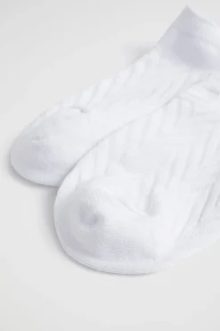 Woman Seed Heritage Socks & Tights-Chevron Knit Sneaker Sock