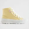 Girl Seed Heritage Boots-Chunky Sole Canvas High-Top