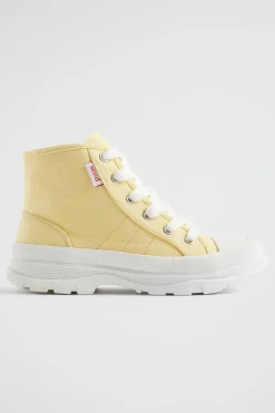 Girl Seed Heritage Boots-Chunky Sole Canvas High-Top