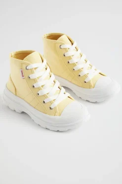 Girl Seed Heritage Boots-Chunky Sole Canvas High-Top