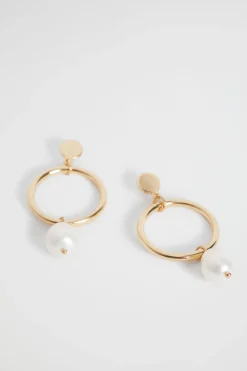 Woman Seed Heritage Jewellery-Circle Pearl Earring