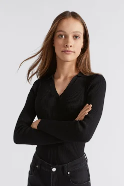 Teen Girl Seed Heritage Knitwear & Sweaters-Collar Rib Knit