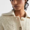Woman Seed Heritage Knitwear & Sweaters-Collared Cable Knit Cardigan