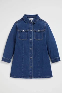 Girl Seed Heritage Denim & Jeans-Collared Denim Dress