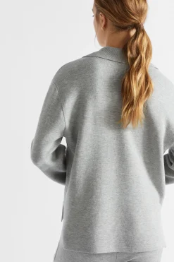 Woman Seed Heritage Knitwear & Sweaters-Collared Double Knit
