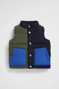 Baby Boy Seed Heritage Jackets & Vests-Colourblock Vest