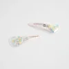 Girl Seed Heritage Hair Accessories-Confetti Heart Shaker Snaps