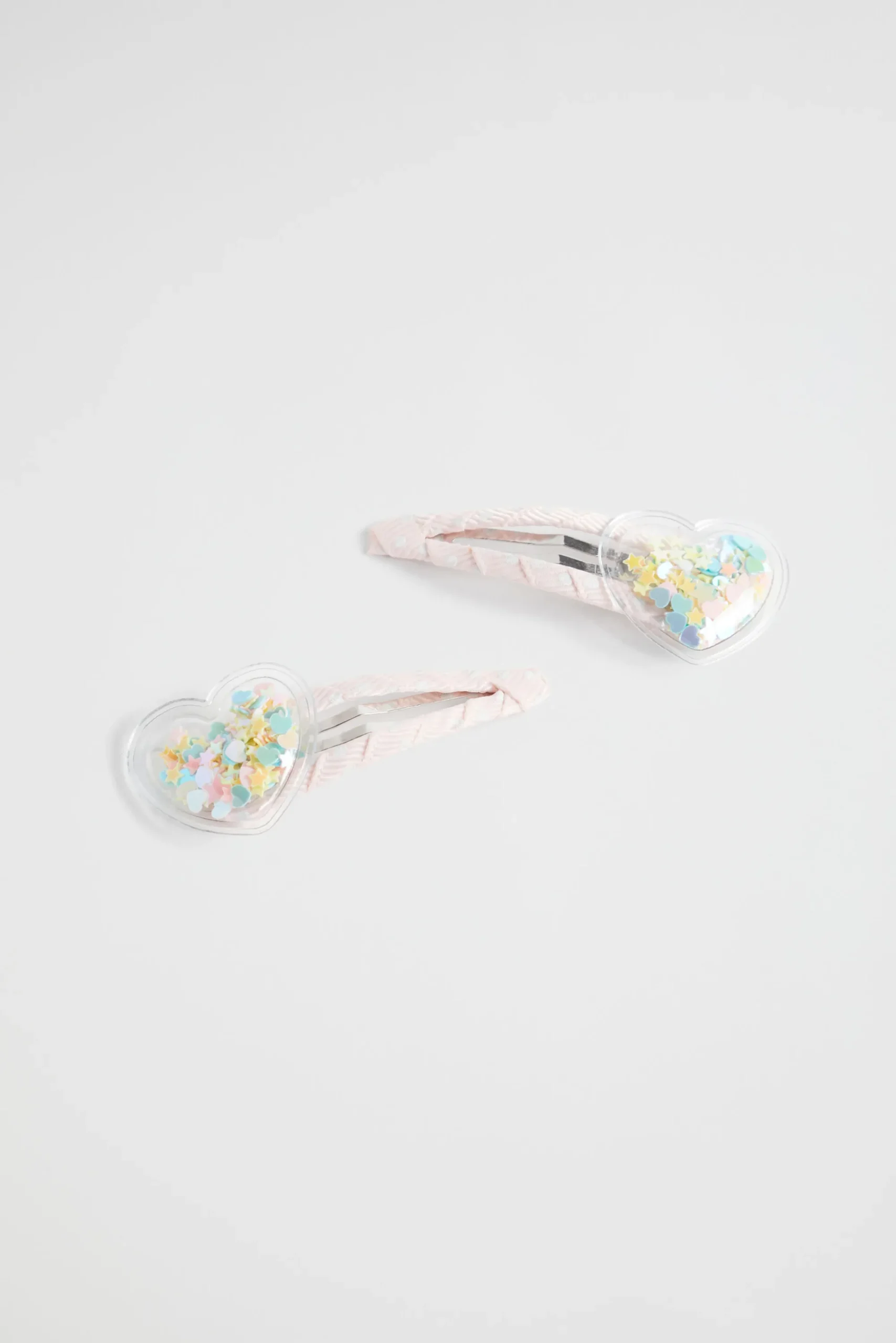Girl Seed Heritage Hair Accessories-Confetti Heart Shaker Snaps