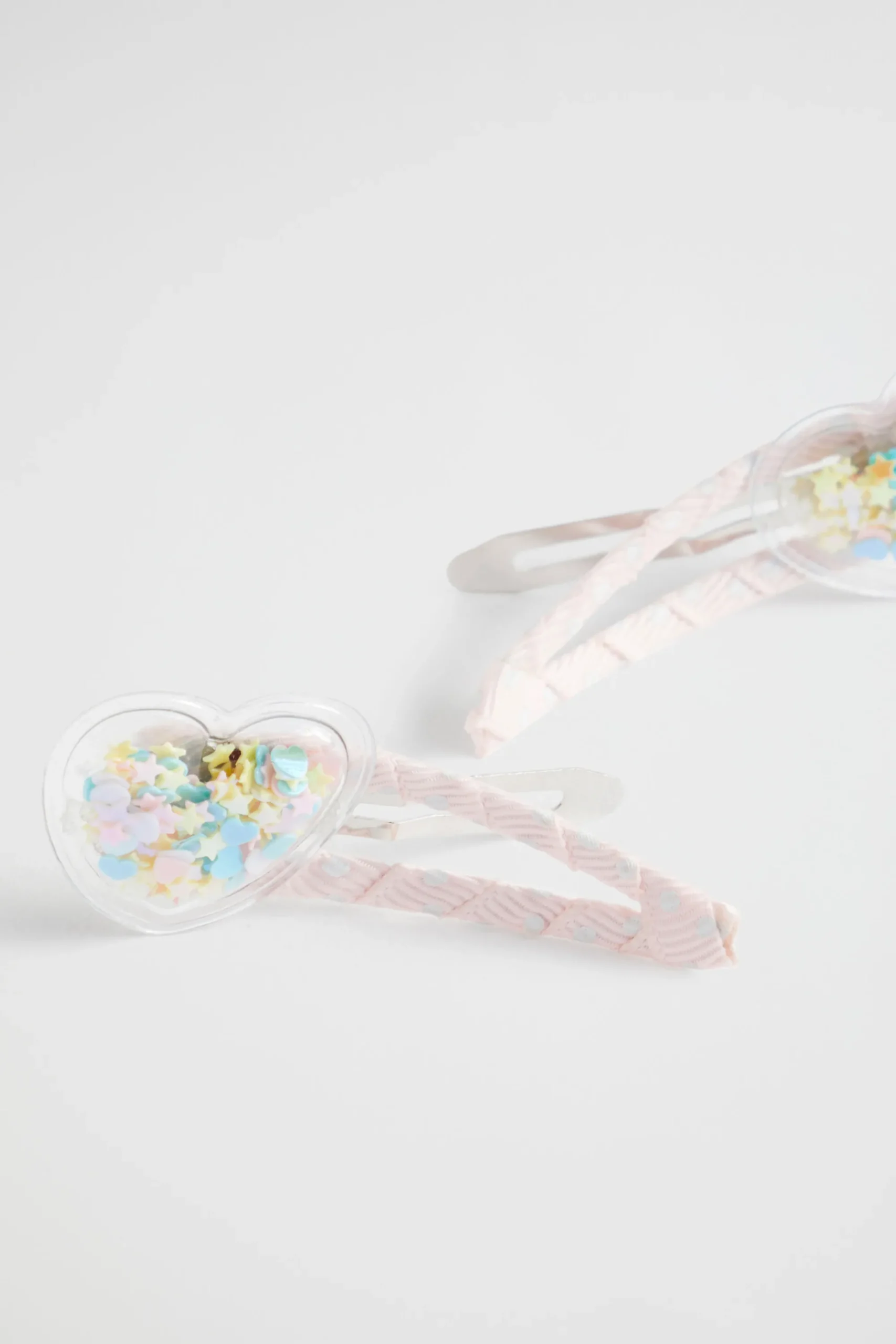 Girl Seed Heritage Hair Accessories-Confetti Heart Shaker Snaps