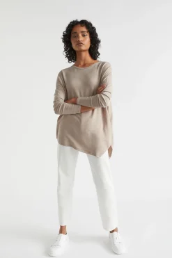 Woman Seed Heritage T-Shirts & Tops-Core Asymmetrical Top