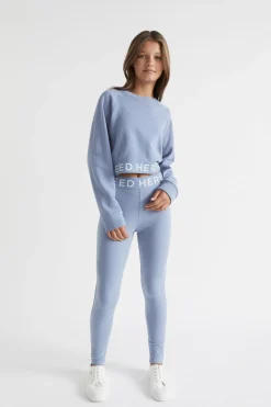 Teen Girl Seed Heritage Knitwear & Sweaters-Core Logo Hem Sweat