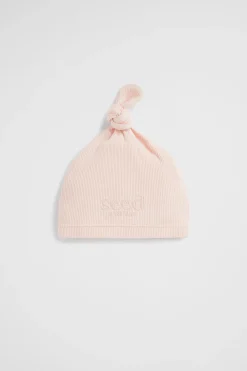 Newborn Seed Heritage Beanies-Core Logo Knot Hat