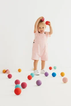 Baby Girl Seed Heritage Playsuits & Overalls-Core Logo Overall