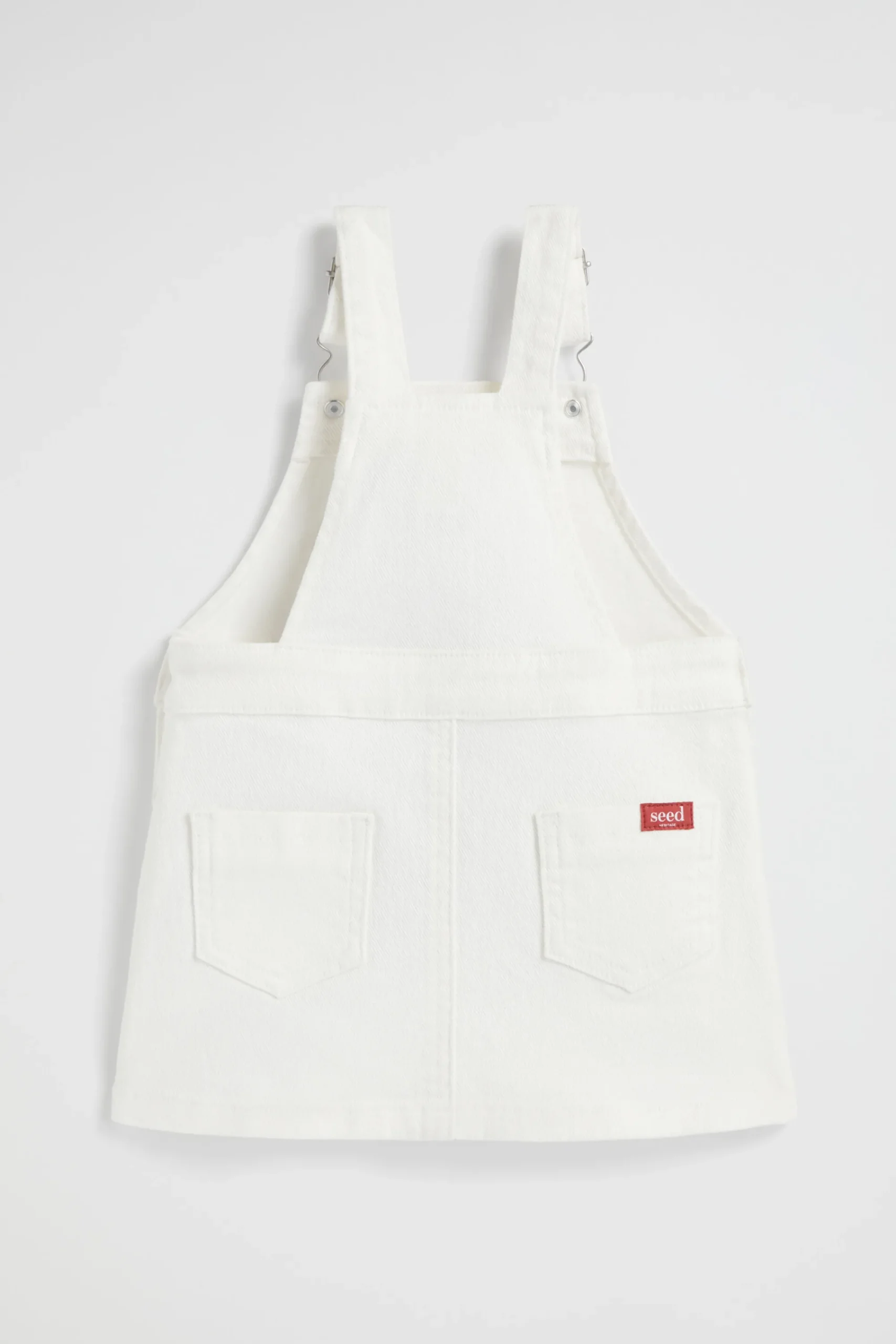 Baby Girl Seed Heritage Playsuits & Overalls-Core Logo Pinafore