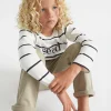 Boy Seed Heritage T-Shirts & Tops-Core Logo Rugby Tee
