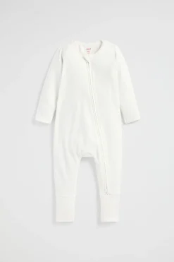 Newborn Seed Heritage Jumpsuits & Overalls-Core Logo Zipsuit