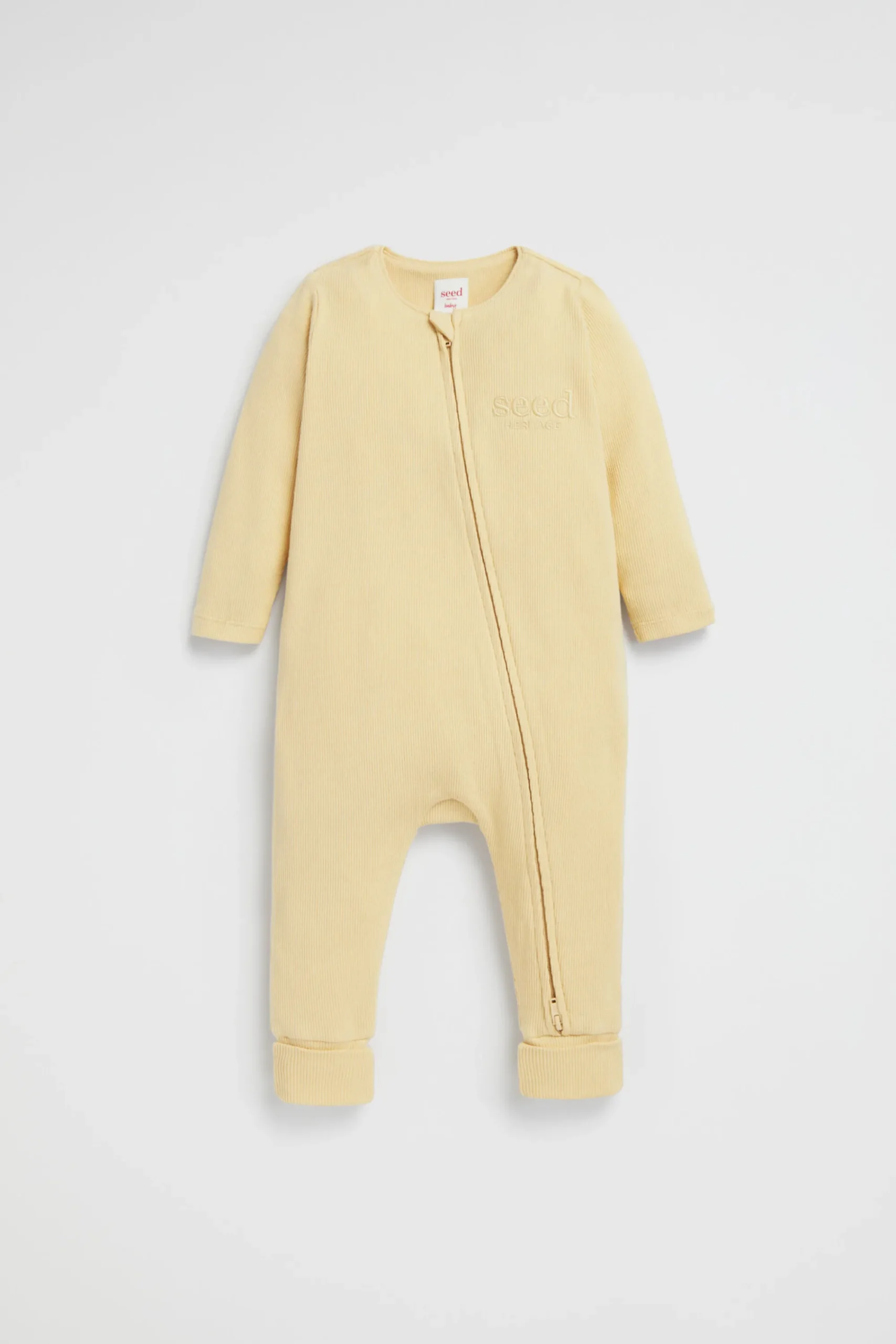 Newborn Seed Heritage Jumpsuits & Overalls-Core Logo Zipsuit