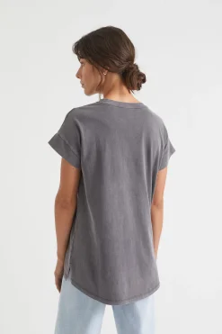 Woman Seed Heritage T-Shirts & Tops-Core Longline Tee