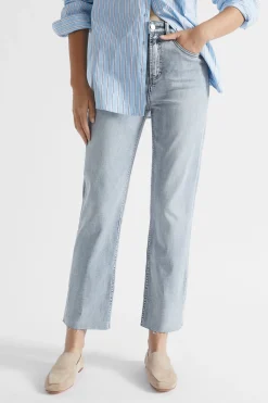 Woman Seed Heritage Pants-Core Straight Leg Jean