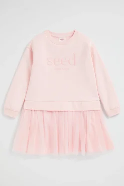 Girl Seed Heritage Dresses-Core Tutu Logo Dress