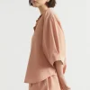 Seed Heritage Sleepwear-Cotton Linen Sleep Shirt