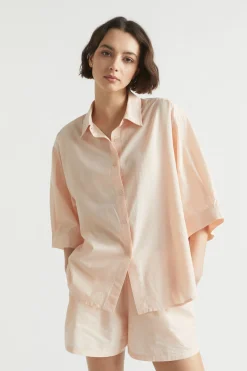 Seed Heritage Sleepwear-Cotton Linen Sleep Shirt