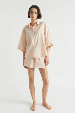 Seed Heritage Sleepwear-Cotton Linen Sleep Shirt