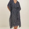 Woman Seed Heritage Scarves & Kaftans-Cotton Longline Kaftan