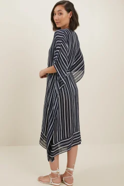 Woman Seed Heritage Scarves & Kaftans-Cotton Longline Kaftan