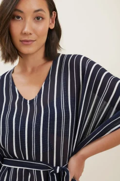 Woman Seed Heritage Scarves & Kaftans-Cotton Longline Kaftan