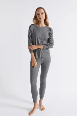 Seed Heritage Sleepwear-Cotton Rib Sleep Bottom