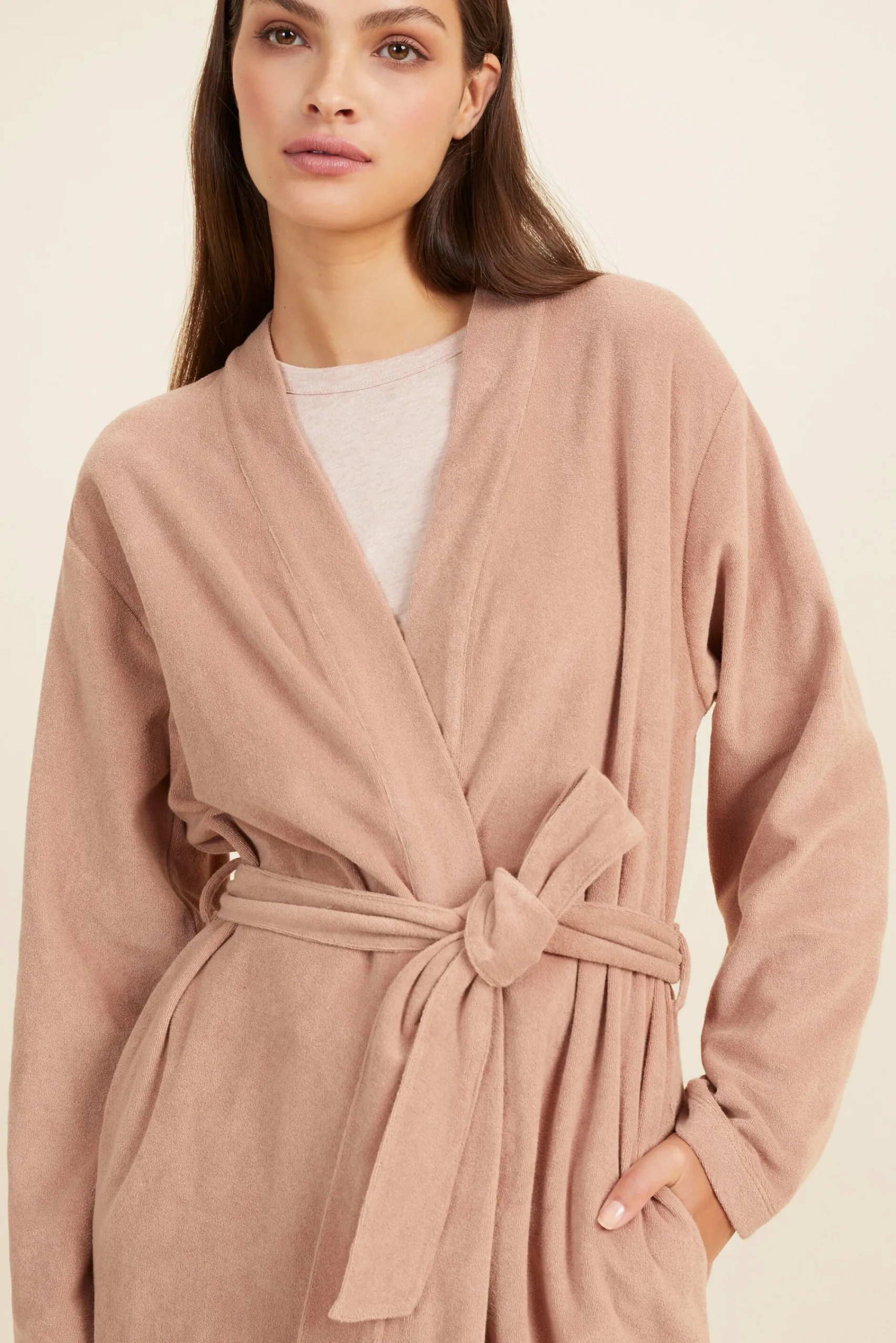 Seed Heritage Sleepwear-Cotton Terry Robe