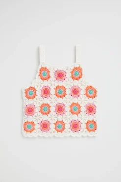 Girl Seed Heritage T-Shirts & Tops-Crochet Cami