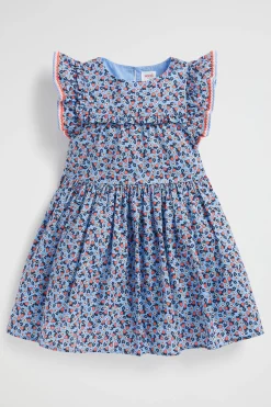 Girl Seed Heritage Dresses-Crochet Trim Ditsy Dress