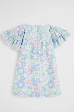Girl Seed Heritage Dresses-Cutwork Floral Dress