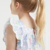 Girl Seed Heritage T-Shirts & Tops-Cutwork Floral Top