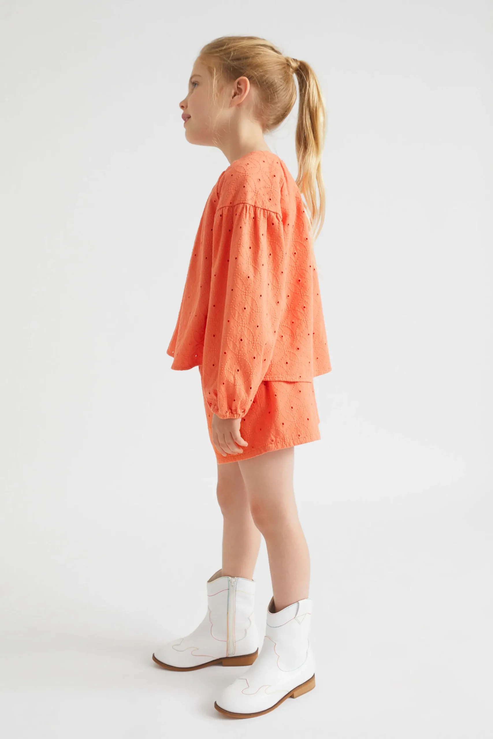 Girl Seed Heritage T-Shirts & Tops-Cutwork Top