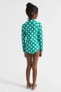 Girl Seed Heritage Swimwear-Daisy Check Rashsuit