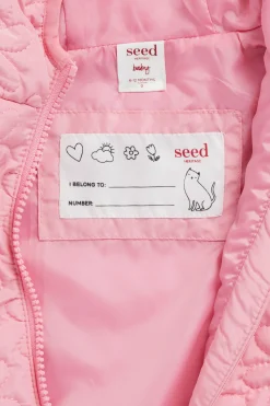 Baby Girl Seed Heritage Jackets & Vests-Daisy Puffer Jacket