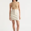 Woman Seed Heritage Skirts-Denim Fitted Skirt