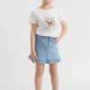 Girl Seed Heritage Skirts-Denim Frill Skirt